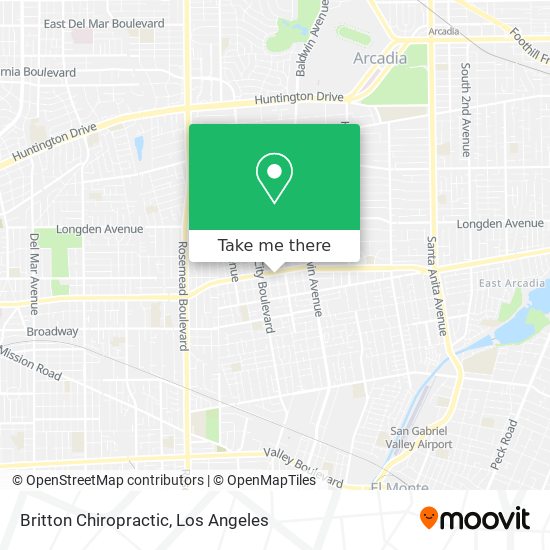 Britton Chiropractic map