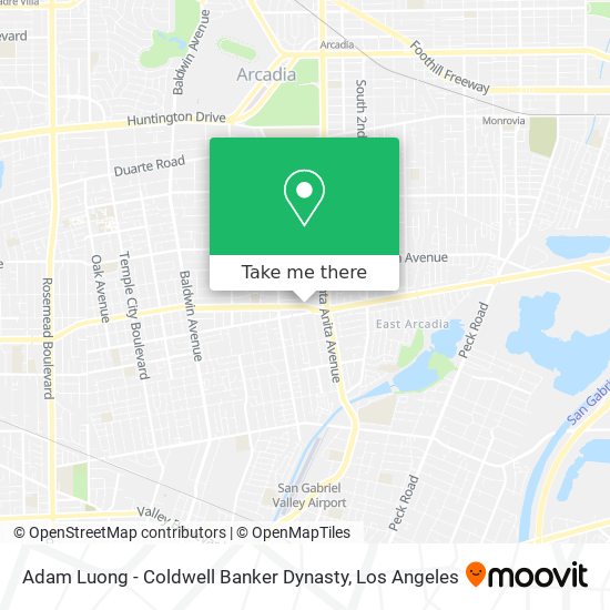 Mapa de Adam Luong - Coldwell Banker Dynasty