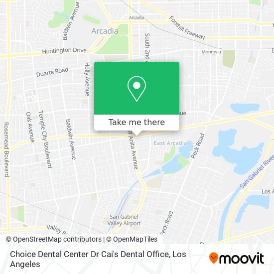 Choice Dental Center Dr Cai's Dental Office map
