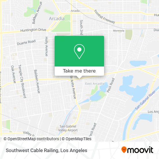 Southwest Cable Railing map