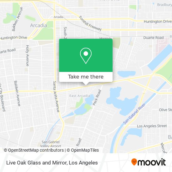 Mapa de Live Oak Glass and Mirror