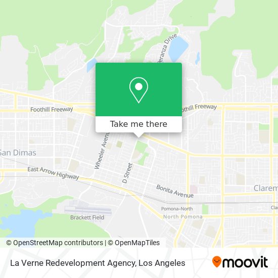 La Verne Redevelopment Agency map