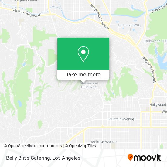 Belly Bliss Catering map