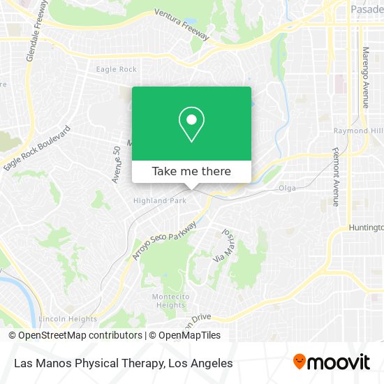 Mapa de Las Manos Physical Therapy
