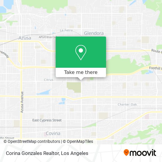 Corina Gonzales Realtor map