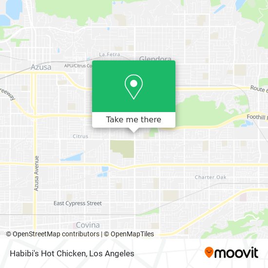 Mapa de Habibi's Hot Chicken