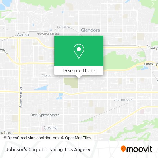 Johnson's Carpet Cleaning map
