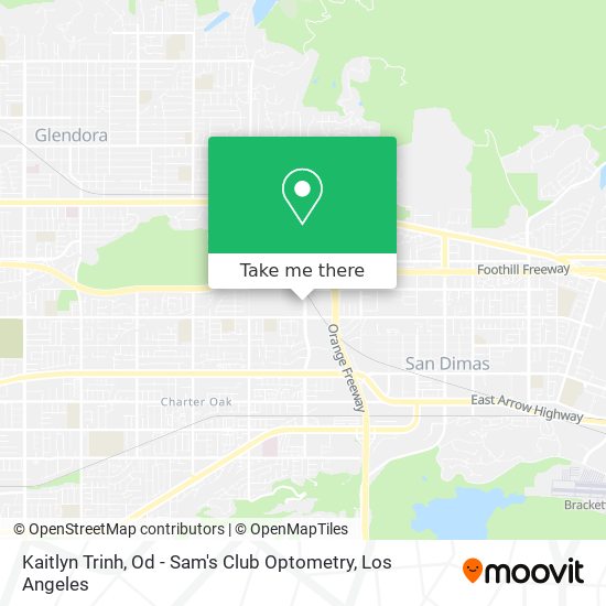 Mapa de Kaitlyn Trinh, Od - Sam's Club Optometry