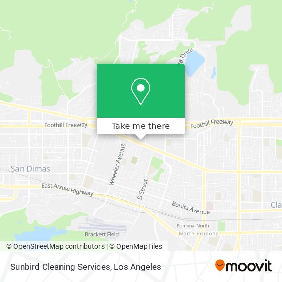 Mapa de Sunbird Cleaning Services