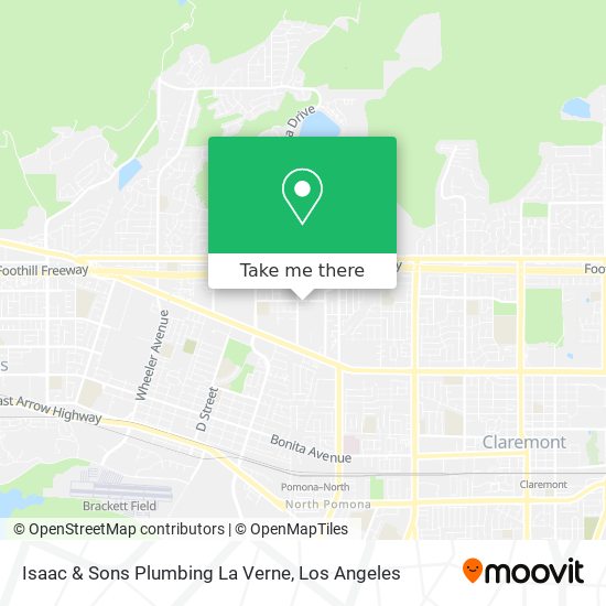 Isaac & Sons Plumbing La Verne map