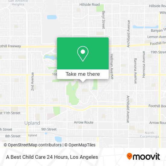 A Best Child Care 24 Hours map