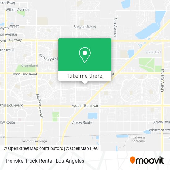 Penske Truck Rental map