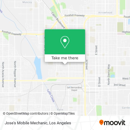 Jose's Mobile Mechanic map