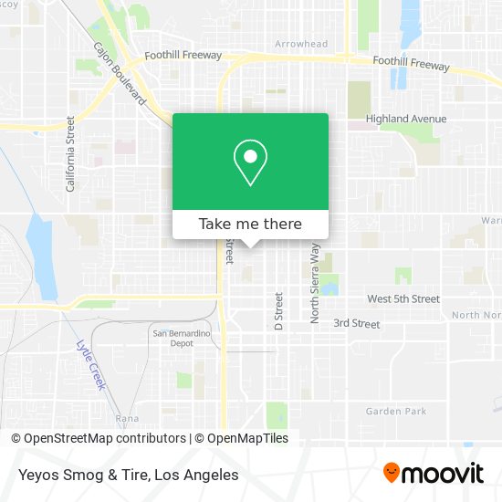 Yeyos Smog & Tire map