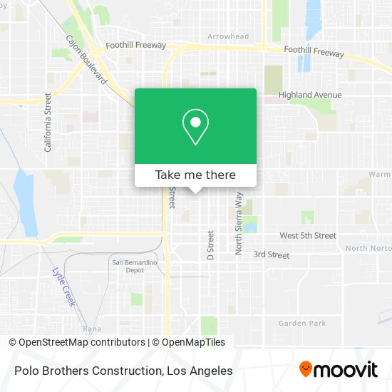 Polo Brothers Construction map