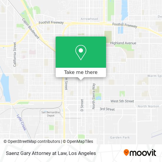 Saenz Gary Attorney at Law map