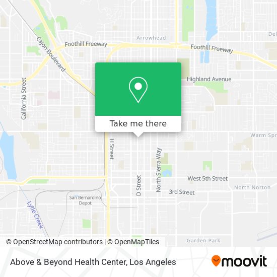 Mapa de Above & Beyond Health Center