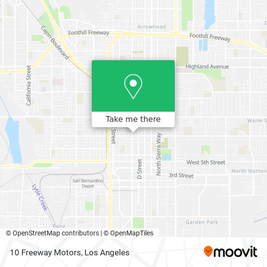 10 Freeway Motors map