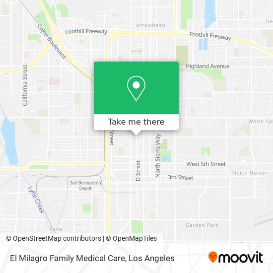 El Milagro Family Medical Care map