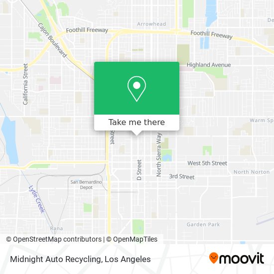 Midnight Auto Recycling map