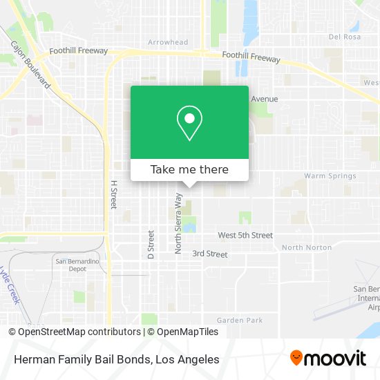 Herman Family Bail Bonds map