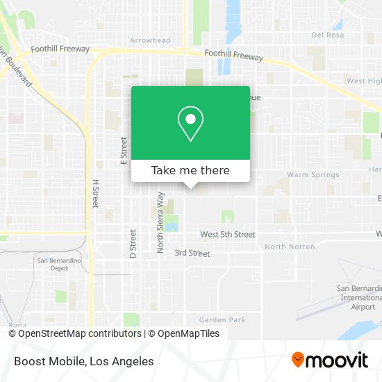 Mapa de Boost Mobile