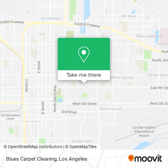 Blues Carpet Cleaning map