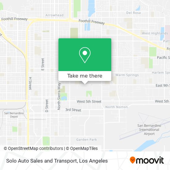 Solo Auto Sales and Transport map