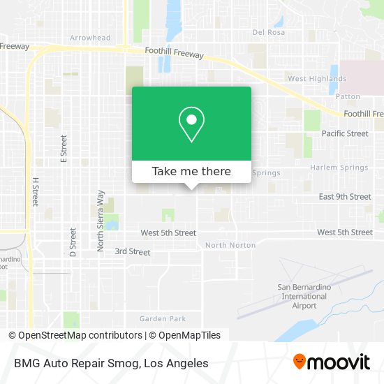 Mapa de BMG Auto Repair Smog