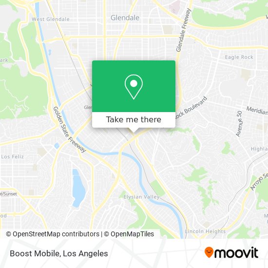 Mapa de Boost Mobile