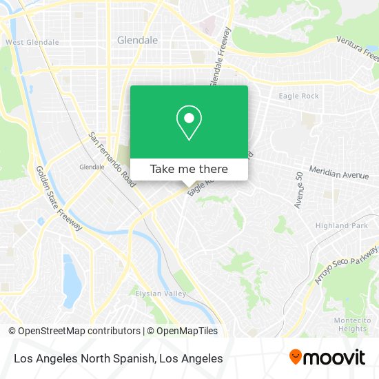 Mapa de Los Angeles North Spanish