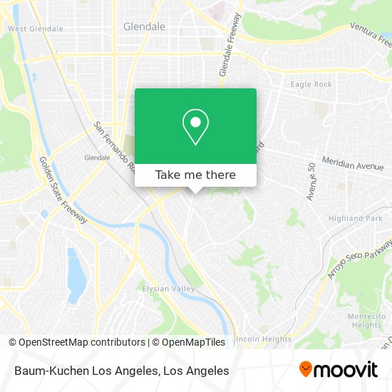 Baum-Kuchen Los Angeles map