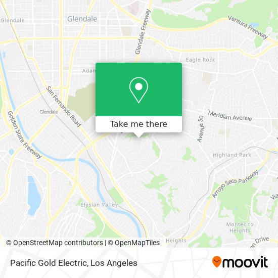 Pacific Gold Electric map