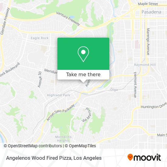 Mapa de Angelenos Wood Fired Pizza