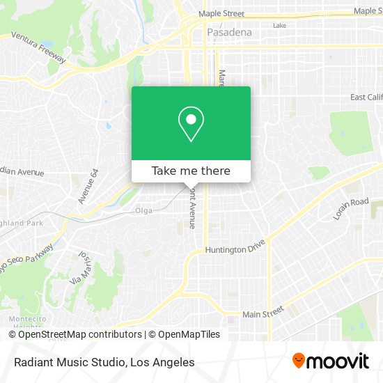 Radiant Music Studio map