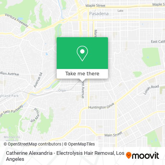 Catherine Alexandria - Electrolysis Hair Removal map