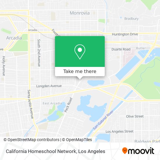 California Homeschool Network map