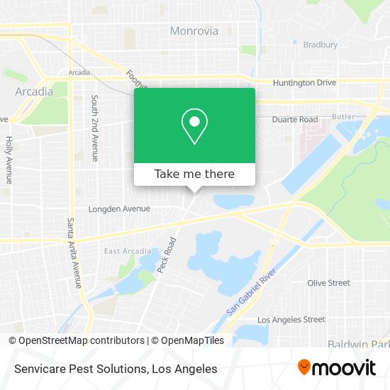 Senvicare Pest Solutions map