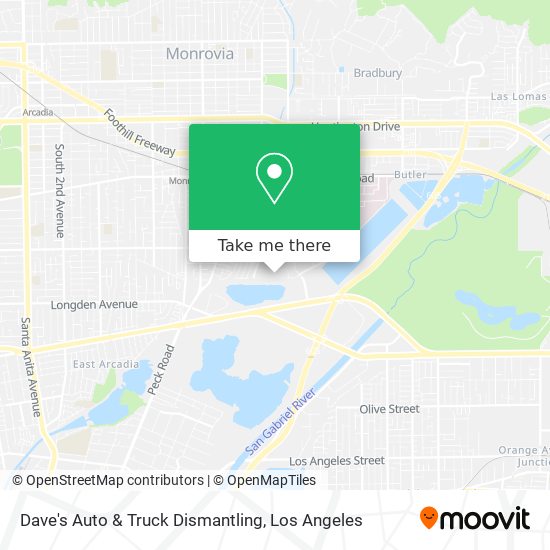 Mapa de Dave's Auto & Truck Dismantling