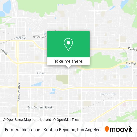 Mapa de Farmers Insurance - Kristina Bejarano