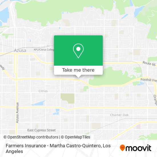 Mapa de Farmers Insurance - Martha Castro-Quintero