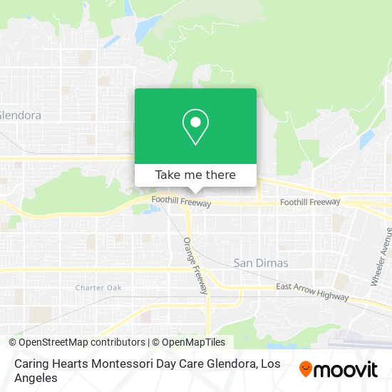 Caring Hearts Montessori Day Care Glendora map