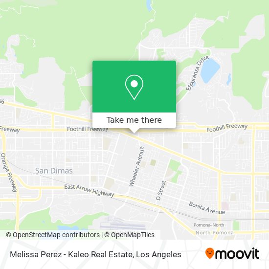 Mapa de Melissa Perez - Kaleo Real Estate