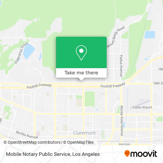 Mobile Notary Public Service map