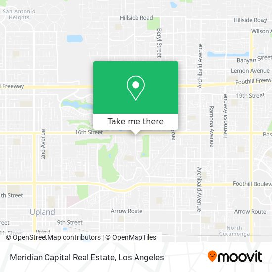 Mapa de Meridian Capital Real Estate