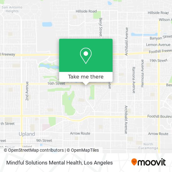 Mapa de Mindful Solutions Mental Health