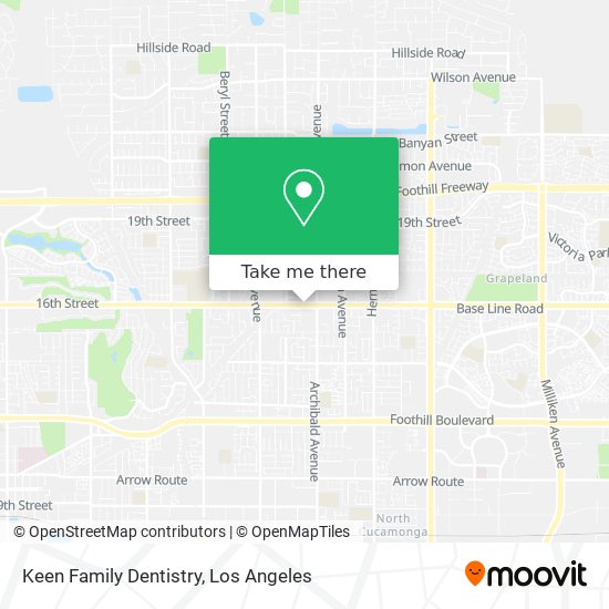Keen Family Dentistry map