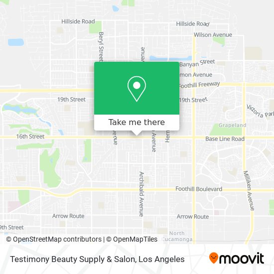 Mapa de Testimony Beauty Supply & Salon