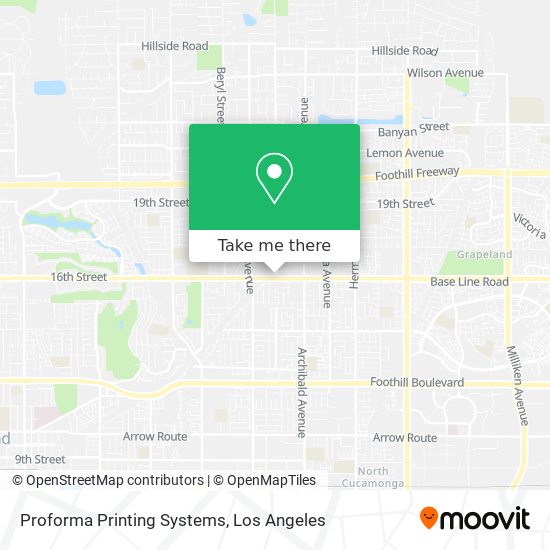 Mapa de Proforma Printing Systems