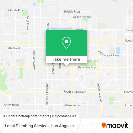 Local Plumbing Services map